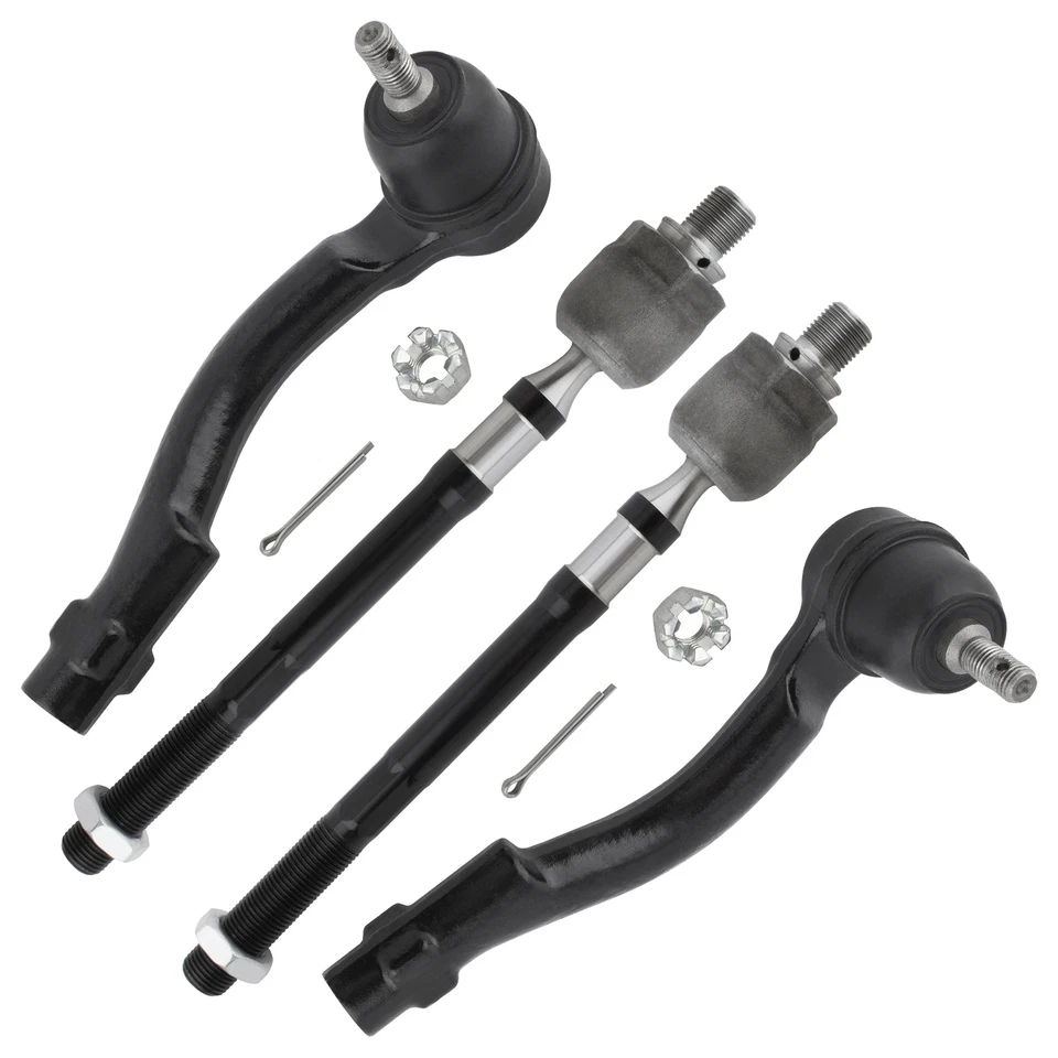 For 2005-2010 Kia Sportage Hyundai Tucson 4pcs Front Inner Outer Tie Rod Ends - Image 2 of 4
