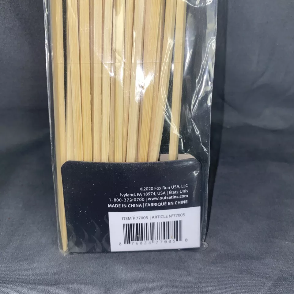 25 Paddle Flat Head Bamboo Skewers BBQ Premium Original Style Picks - Image 4 of 4
