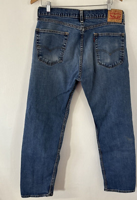LEVI'S 505 STRAIGHT LEG JEANS MEN'S SIZE 36 X 32 -31 STAINED GRUNGE