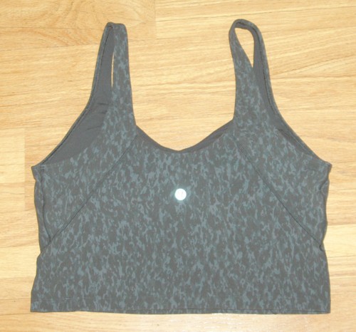 Lululemon Align crop tank black gray Size 10 - Picture 2 of 3
