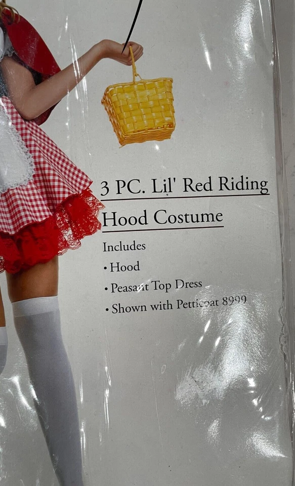 Women's Little Red Riding Hood Costume WITH Hood, Size L, BRAND NEW, Leg Avenue - Image 3 of 4
