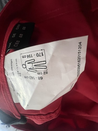 Mascot Work Trousers Cordura Nylon Waist 52.5” Leg 33” Danish Design Red New - Picture 7 of 7