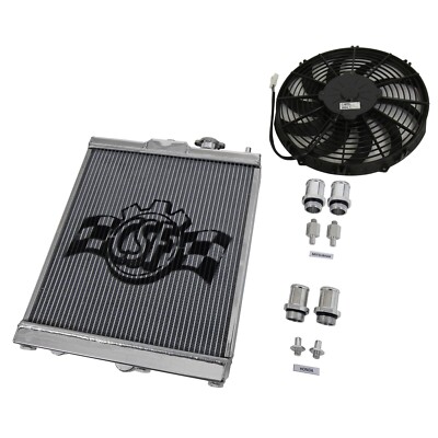 CSF 2858X 2-Row 42mm B-Tube Half Radiator for 1992-2000 Civic/Evo 7-9 Turbo Buil