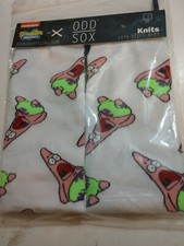 New Odd Sox Nickelodeon SpongeBob SquarePants Patrick Star Crew Socks Size 6-13