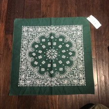 Brand New Technine Paisley Bandana Color -Green / Face Mask