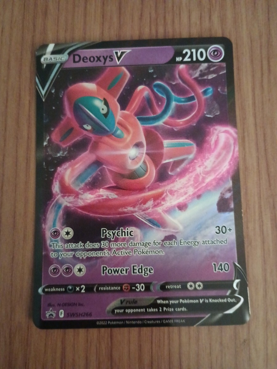 Pokmon TCG Deoxys V SWSH Black Star Promos SWSH266 Holo Promo