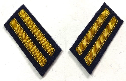 CIVIL WAR CS COFEDERATE 1ST LIEUTENANT FROCK COAT COLLAR INSIGNIA-STATE MILITIA