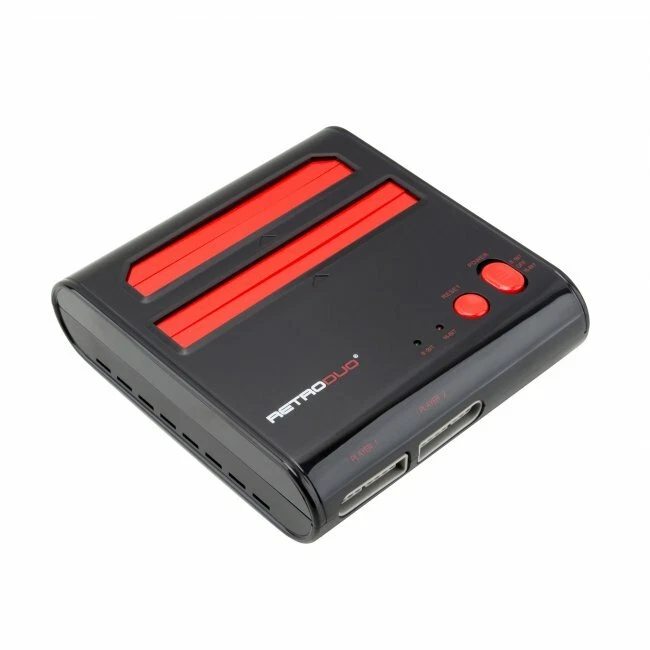 Retro Duo Console SNES & NES Dual 2in1 System -Red/Black -2 Controllers "New" - Image 3 of 4