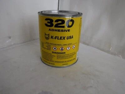 K-FLEX USA 320 Adhesive ( Contact Cement) Industrial , Quart Can , Amber color