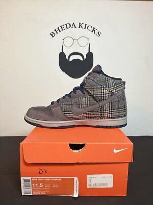 Nike Dunk High Premium Tweed Pack 2007 size 11.5 306968-003