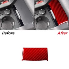 Rot Kohlefaser-Aufkleber Unterhalb Mittelarmlehne für Land Rover Discovery Sport