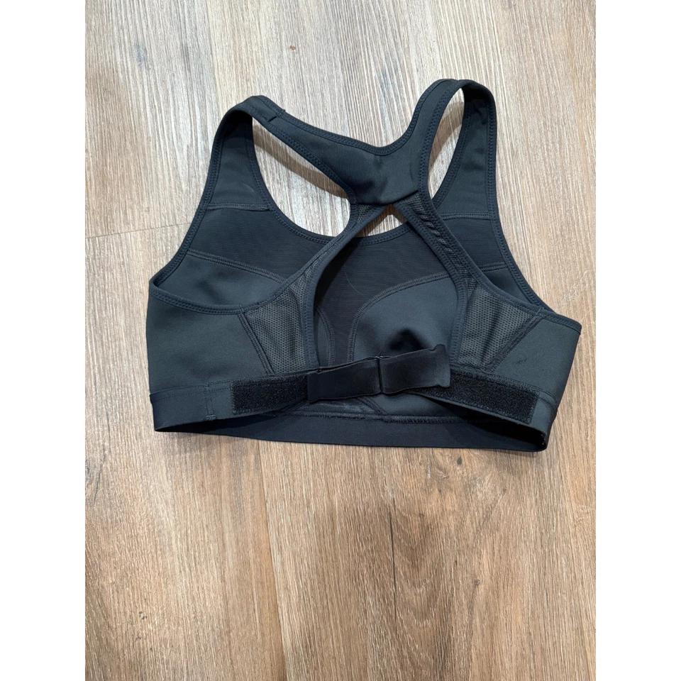 Nike Fly Dri-FIT Sports Bra Racerback Adjustable Black Extra Small XS - Image 3 of 4