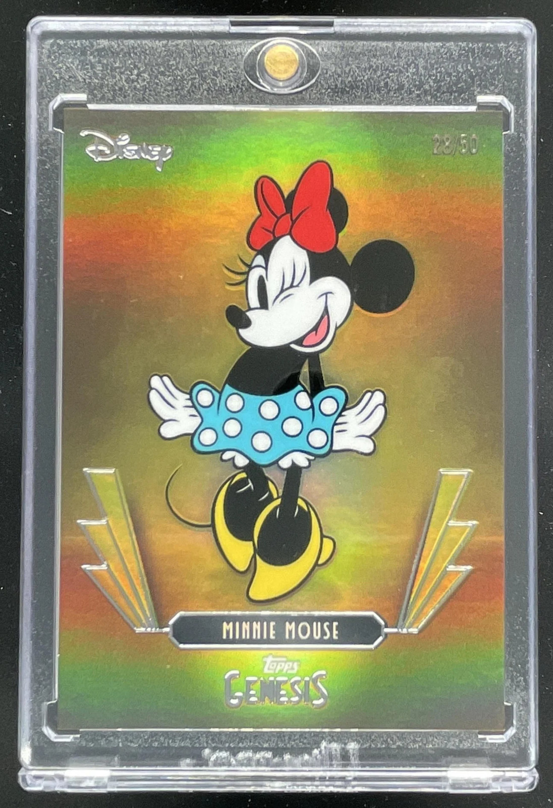 2025 Topps Disney Genesis Gold Foil #22 Minnie Mouse /50