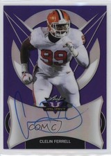 2019 Leaf Valiant Purple 14/20 Clelin Ferrell #BA-CF1 Auto 10b1