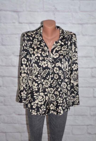 Women Hallhuber Shirt Black Viscose 40