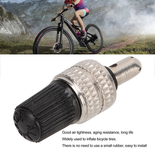 10pcs Bike Tire Valve Core Kit With Cap Nickel Plated Brass German Valve SC - Picture 10 of 12