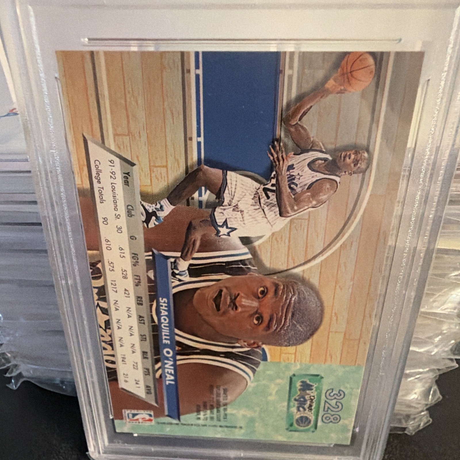 Fleer Ultra 1992-93 Shaquille O'Neal #328 (RC) Base Magic PSA 10 48850857 view 5