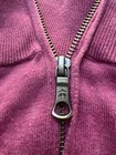 Brooks Brothers Purple Solid Cotton Knit 1/4 Zip Mock Neck Sweater XL — photo 8