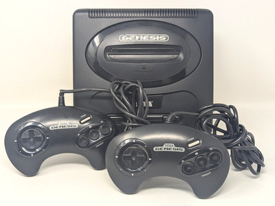 Sega Genesis Model 2 MK-1631 Console System + 2 Remotes Tested Working