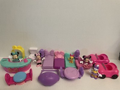 Disney Junior Minnie Mouse Bow-tel Hotel Dollhouse Replacement Mixed Lot