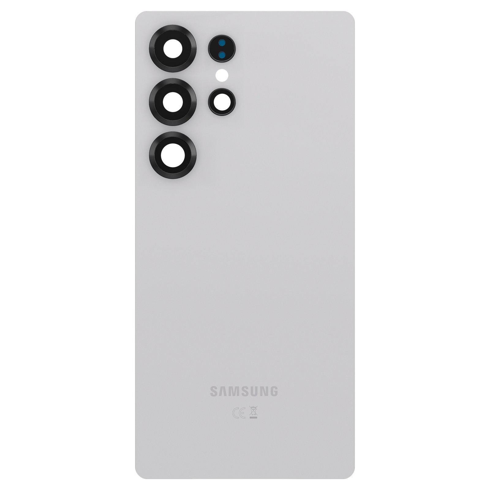 Vitre arrière Galaxy S25 Ultra Argent, face arrière officielle Samsung Service Pack