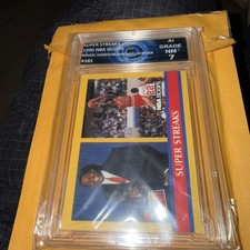 1990-91 Hoops Michael Jordan Magic Johnson INSIDE STUFF Card #385