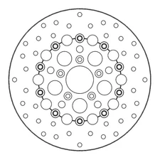Moto-Master Custom Series Floating Brake Disc ROUND FRONT