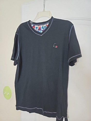 Robert Graham Shirt Men Large Black Pullover Skull Rose T Teeshirt Shirt - Picture 4 of 16