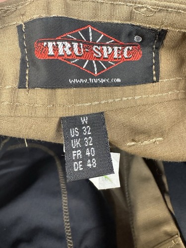 Tru-Spec Cargo Ripstop Shorts Mens 32 W/L Military Training 9" Inseam Brown - Picture 3 of 7
