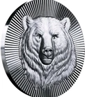 1 oz Silver Coin STACKER® - Grizzly Bear (NEW DESIGN - BU) Scottsdale Mint 🐻