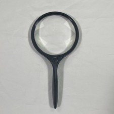 Vintage Bausch Lomb 4.25" Magnifying Glass Gray Handheld Reading Magnifier
