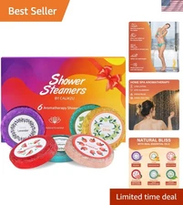Natural Essential Oils Shower Steamers - Variety Pack for Ultimate Relaxation