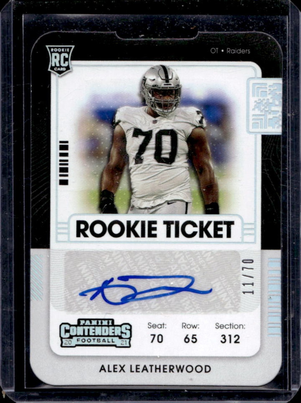 Alex Leatherwood Panini Contenders #149 Autograph-Stub