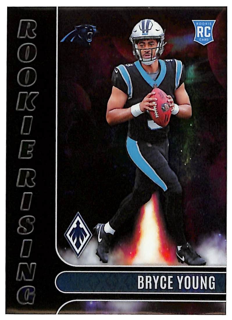 2023 Panini Phoenix #RIS-1 Bryce Young Rookie Rising Black #/10