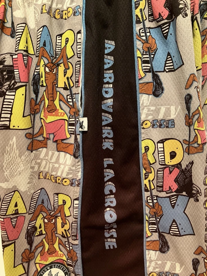 Pantalones Cortos Flow Society Auténticos Equipo de Lacrosse Juveniles XL Aardvark Niño Atlético Foto 4 de 4