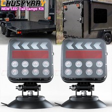 Magnetic Wireless Tail Lights for Trailer, Wireless Trailer Lights Kit 2PCS