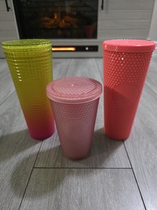 Lot of 3 Starbucks Studded Tumblers Venti & Grande – No Straws – Limited Edition