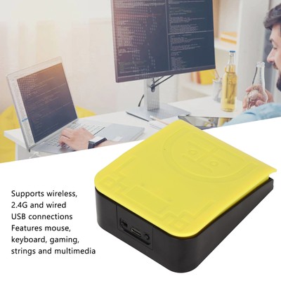 Single Foot Switch Pedal Wireless 2.4G Wired USB Three Connection Mode High SAL