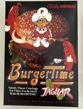 Burgertime Atari Jaguar Cartridge Boxed Very Rare Complete CIB Authentic