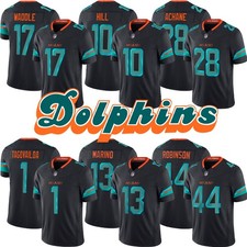 Men's Dolphins Pitch Blue 2025 Rivalries Collection Game Player Stitched Jersey