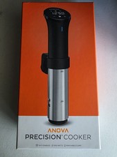 Anova 1000 W schwarz/silber Präzisionskocher - (AN500-US00) gebraucht im Karton mit Handbuch