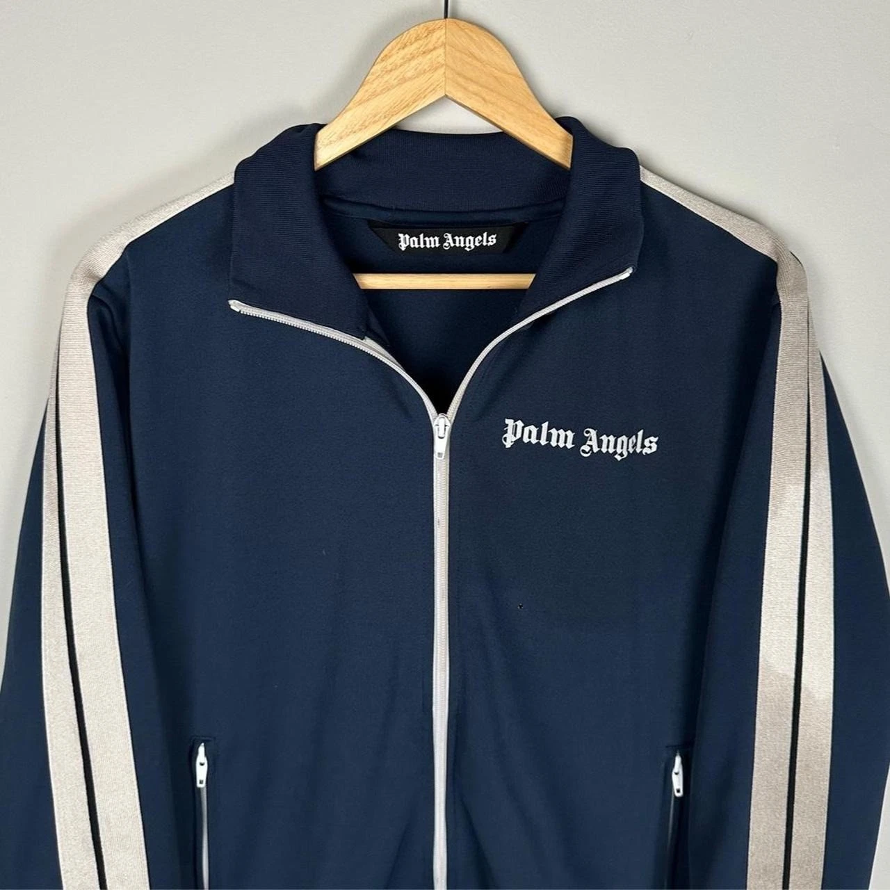 Palm Angels Classic Track Jacket Blue Full Zip Authentic Size Large image 2