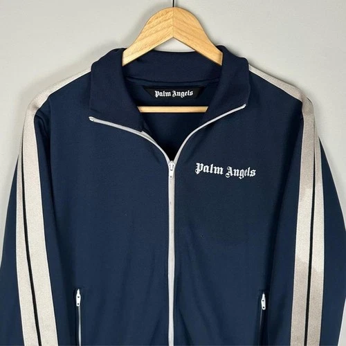 Palm Angels Classic Track Jacket Blue Full Zip Authentic Size Large image 2