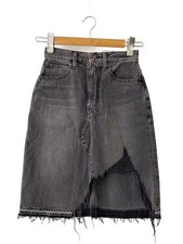 HYSTERIC GLAMOUR Skirt, Size 24, Cotton, Black, 01233AK03