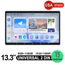 JOYING 13.3 inch Android 13 Double Din Car Stereo In-Dash GPS Navigation 8 Core 