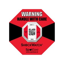 SpotSee ShockWatch 2 QR Impact Indicator 50G rot + Ring Label - 10er Pack