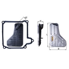 Hydraulikfilter Automatikgetriebe MAHLE HX 264D für VW Seat Skoda Audi Passat B7