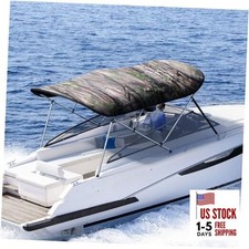 3-4 Bow Bimini Boat Top Cover Sun Shade Boat Canopy Waterproof 1 Inch