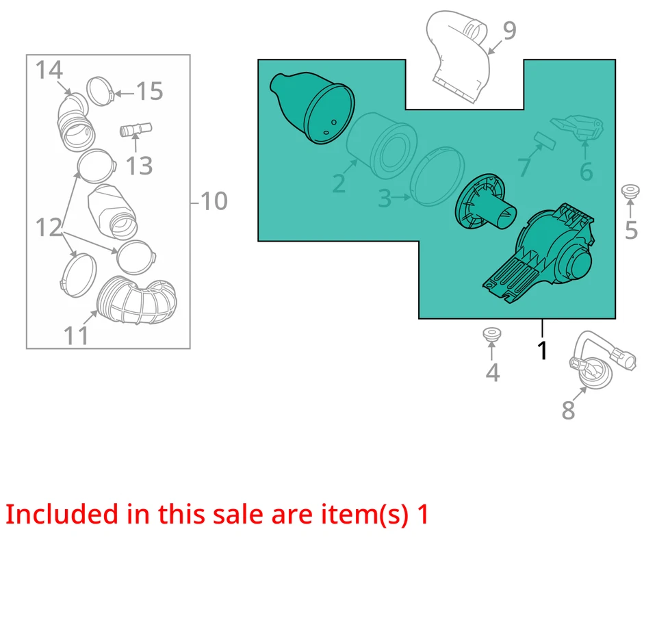 Air Cleaner 4.6L Fits 09-10 FORD E150 VAN 2709364 Foto 3 de 4