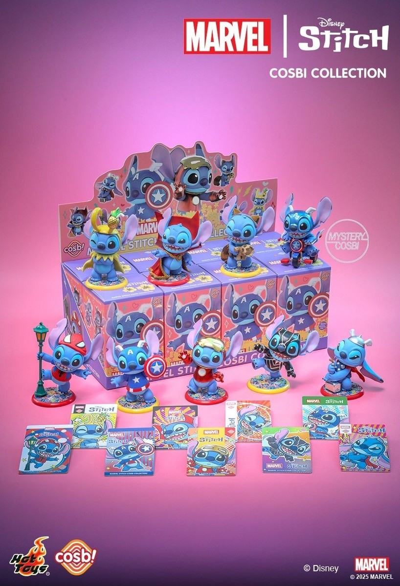 【即購入可】スティッチ MARVEL cosbi 3体セット TOPTOY COSBI Marvel Stitch Series Plush Pendant Confirmed Blind